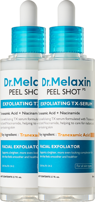 닥터 멜락신 필샷 얼굴 각질 케어 티엑스 세럼 페이스 스크럽 앰플 필링, 2개, 80ml