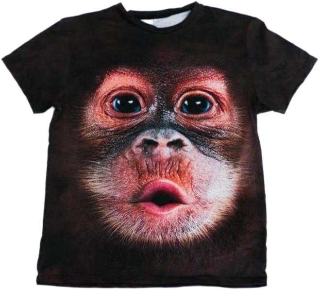 원숭이 고릴라 티셔츠 티 옷 [인싸템 침팬지 침팬치 얼굴 웃긴 동물 반팔티 관종템]