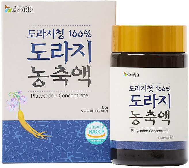 서민갑부 국산 무주 도라지청100% 도라지농축액 250g 2병