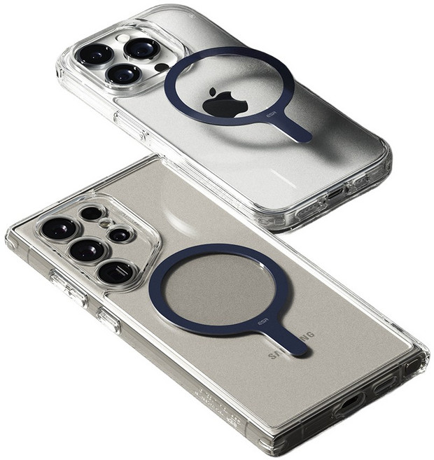 ESR 할로락 맥세이프 호환 링 자석 스티커, 2개, 링 360 블랙