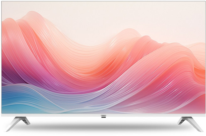 티브이지 32인치 FHD 스마트TV 구글 화이트에디션 베젤리스 최신형 고화질 1등급티비 중소기업TV, 고객직접설치, 스탠드형, 32 SMART WHITE