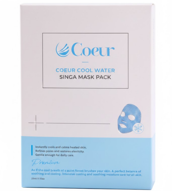 쿠르 쿨워터 싱아 마스크팩 10ea, 1개, 10개입