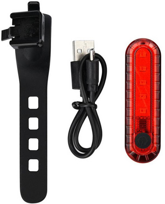 RUNBIRD 자전거 후미등 TA035 깜빡이는 후레쉬 전조등 킥보드 안전등 헬멧 USB충전식, 1개, 블랙