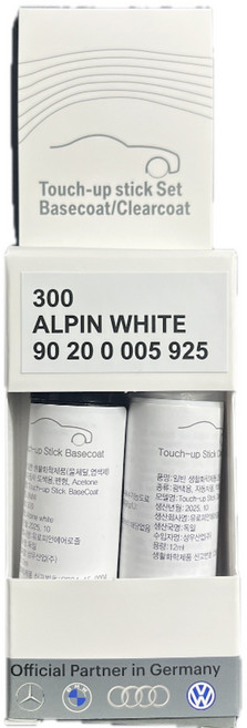 <재입고> BMW 정품 붓펜 붓페인트 알파인 화이트 300 alpin white 300 bmw 정품 붓페인트 300, 없음, 알파인화이트, 1세트
