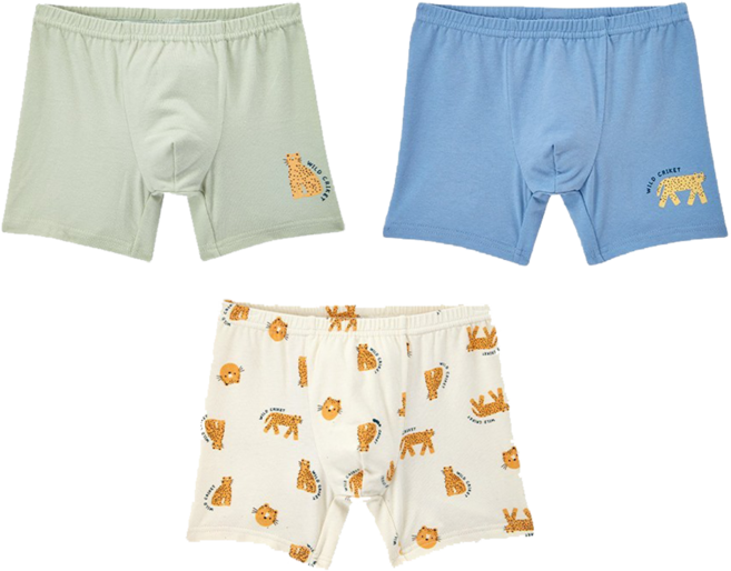 홈이 트라이 남아동 쾌적한 인견 드로즈 3매입