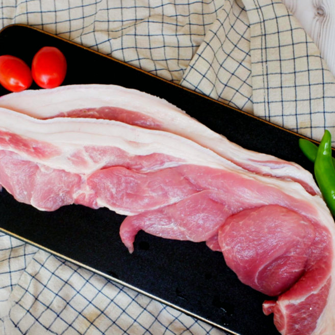 (내일도착) 미트컷 한돈 돼지 앞다리살(전지) 제육용 슬라이스 소포장, 1kg, 10개