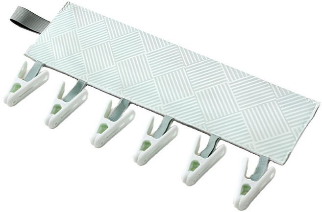 양말 빨래집게 건조대 휴대용 접이식 집게, 그린, 1개