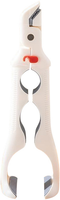 뚝배기 집게 요리 집게 냄비집게 실리콘 3in1 다목적 스탠딩 집게, 하양, 1개