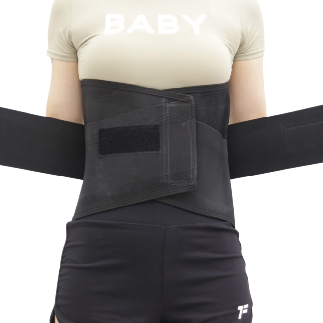 12인치 높은 허리보호대 약국 8851, 블랙, 1개