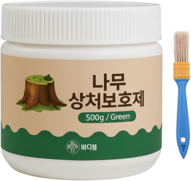 바다봄 나무 상처보호제 수목 식물 도포제 치료제, 1개, 500g