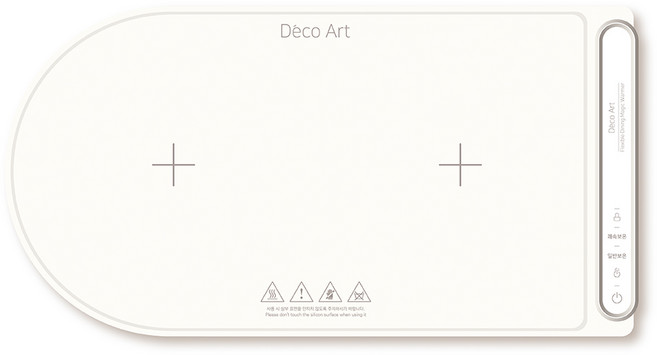 데코아르 유선 플렉서블 다이닝 매직워머 2구, 본품, 1개, .