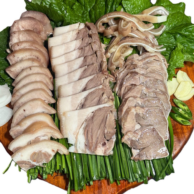 삶은 돼지머리고기 수육용 국밥용(500g) 콧살 뽈살, 1개, 500g