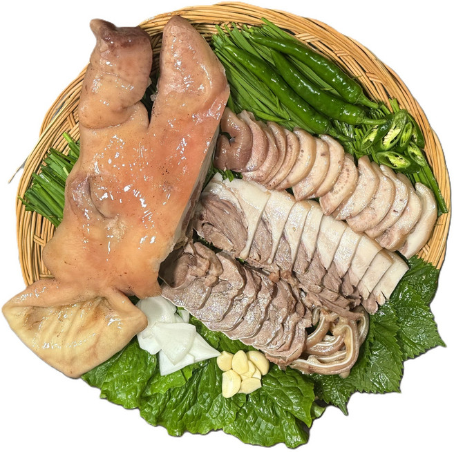 삶은 돼지머리 반마리분(1.5kg내외) 대용량 국밥고기, 1개, 1.5kg