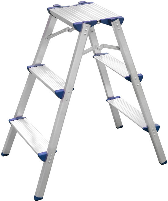 알룸 국산 알루미늄 가정용사다리 광폭 3단, 1개