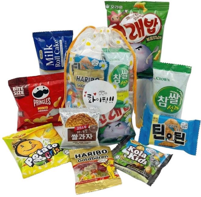 [선물.Dream]학생 단체 간식 학원 답례품 과자 큰 꾸러미, 5개, 9종
