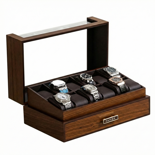 헤리티지원 시계보관함 거치대 원목 케이스 손목시계 시계함 6구 12구