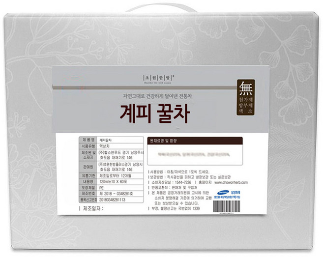 초원한방플러스 계피꿀차, 60개, 120ml