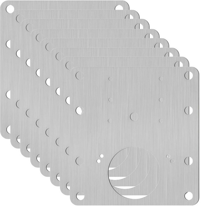 준성유통 가구 장농 싱크대 경첩 사각 보강판 플레이트 수리 문짝 판, 8개