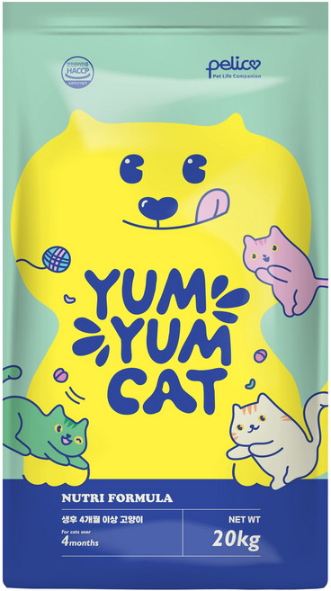 펠리코 냠냠캣 20kg 고양이사료 길고양이 길냥이 대용량, 1개