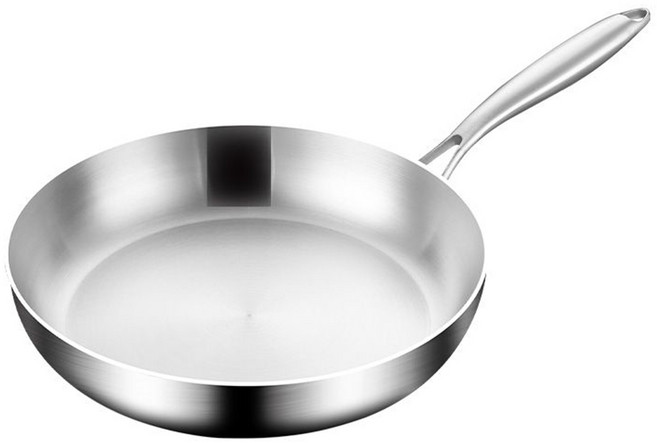 CookNest 304 스테인리스 통3중 인덕션 후라이팬 스텐 프라이팬, 1개, 26cm