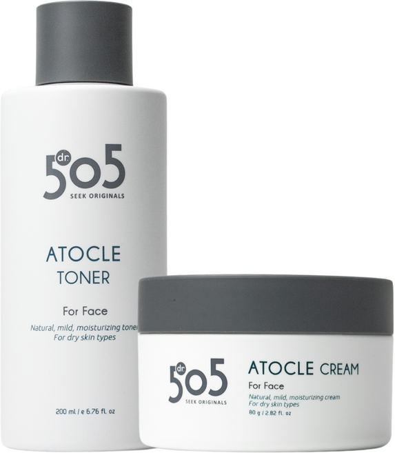 닥터505 아토클 페이스 세트[토너/크림], 1세트