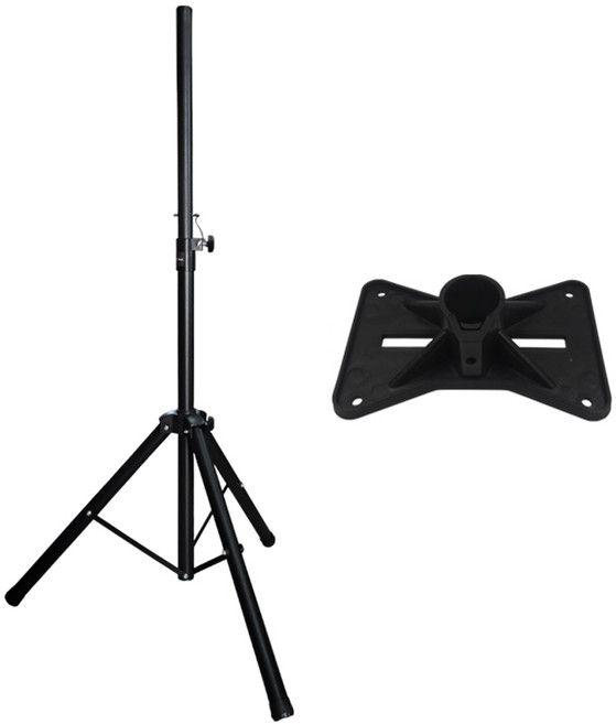 제이프로 스피커 스탠드 받침대 거치대 최대하중 45KG (나비판 브라켓포함), 1개, 블랙, 제이프로 스탠드