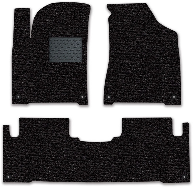 컨셉토 확장형 코일매트 코란도C (2010~2018) 운전석1p, 블랙, 312 코란도C