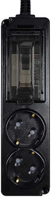 탭앤탭 고용량 멀티탭 4000W 에어컨 건조기 세탁기 대형가전 배선차단/누전차단 2구/3구 블랙, 1개, 배선 차단 2구 블랙, 5m