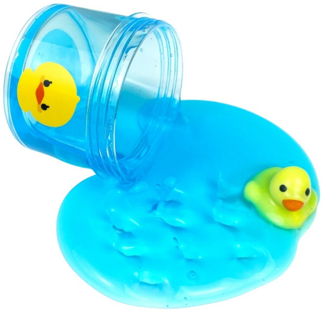 젤리블리스 둥둥오리 지글리 워터 슬라임, 파랑, 230g, 1개