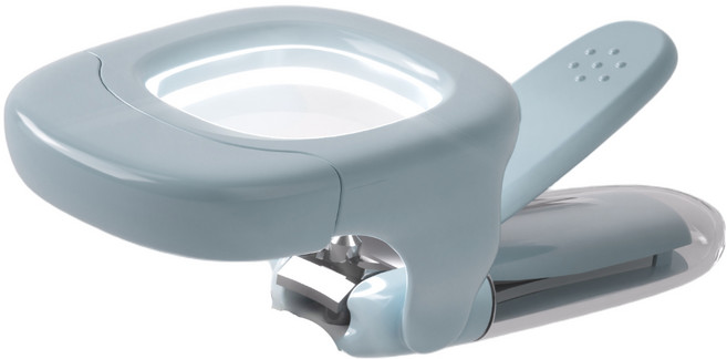 베베까끼 아기 LED 돋보기 손톱깎이 유아용, 1개, 베베까끼_오션블루