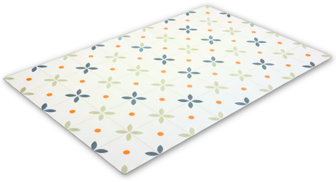 바이빈이 잘라쓰는 PVC 주방 바닥매트, 1개, 그린리프