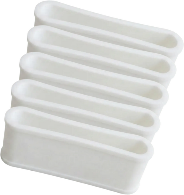 피클볼 라켓그립 샤프트홀더, 5개, 화이트