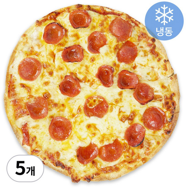 리얼 씬피자 페퍼로니 5판 세트, 245g, 5개