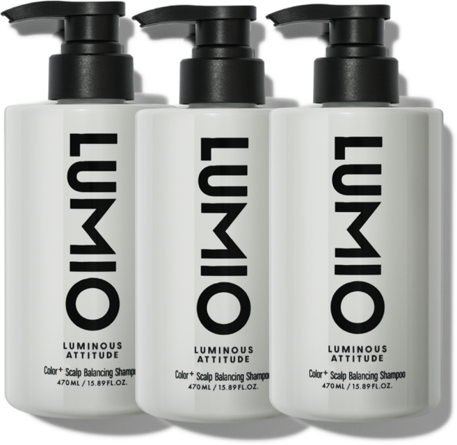 루미오 컬러플러스 스캘프 밸런싱 샴푸, 3개, 470ml