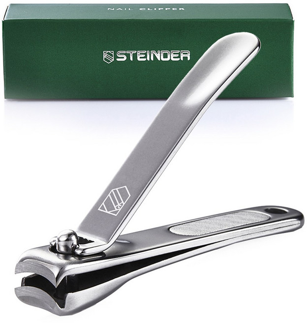 슈테인더 프리미엄 손톱깎이 스텐 풀바디 깔끔한 튐방지 구조 손톱깎이 절삭력 & 인체공학적 디자인 손톱깎이 사무실용 추천 고급 선물용 컴팩트사이즈, 1개, 프리미엄 손톱깎이(1PCS)