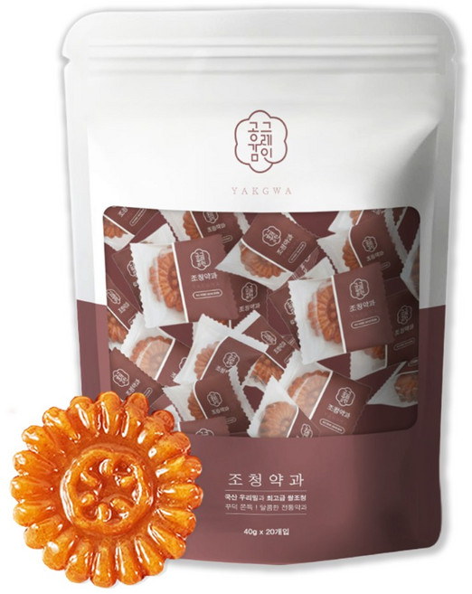 공감그레인 국산 조청 우리밀 약과 신정환 공감약과, 10개, 40g