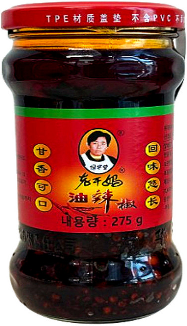 스낵로드 라오깐마 유라지오 고추기름 땅콩 라조장, 275g, 2개