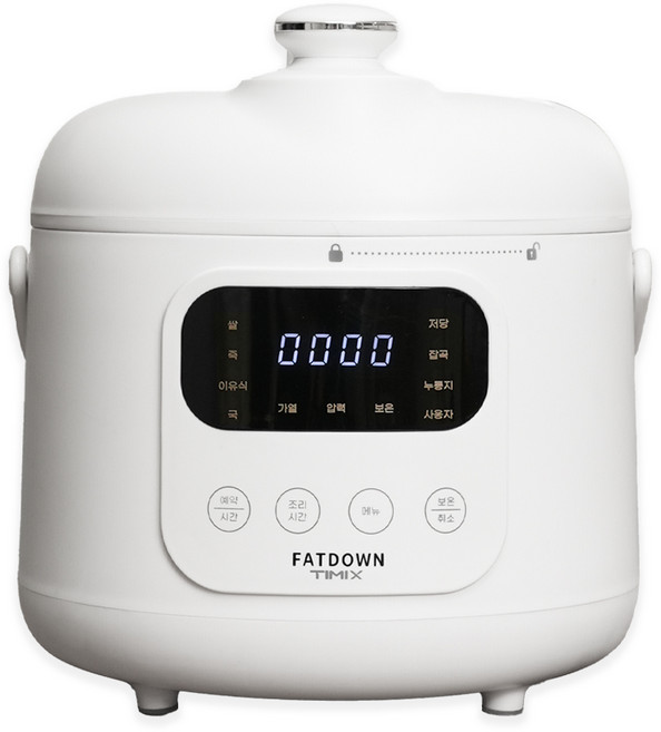 타이믹스 미니 압력밥솥, 화이트, YBW20-50-18B