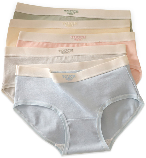 슈가앤 코튼터치 여성 학생 팬티 5종 세트 UK04 데일리 면스판