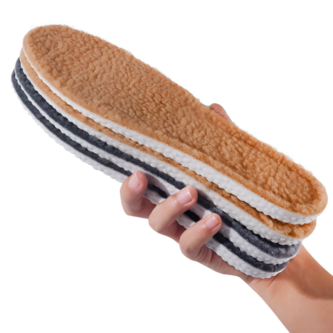 털 빠짐 없는 푹신한 고급 구름 양털 방한깔창 3종 컬러