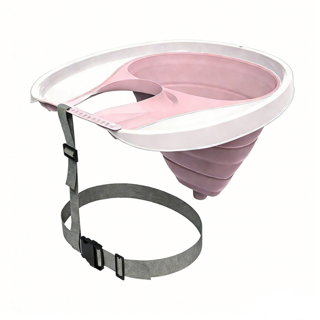 Moon접이식세발기 가정용샴푸대 노인 임산부 앉아머리감기 업그레이드버전, 1개, 핑크+블루