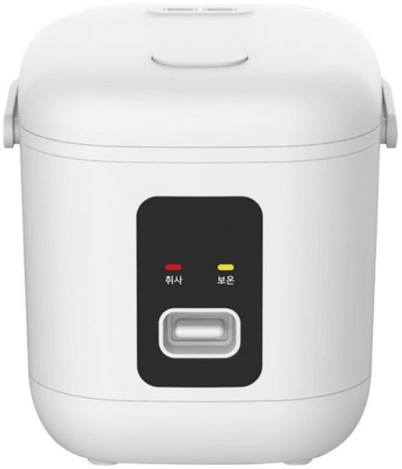 러비케이 쾌속취사 미니 전기밥솥 1~2인용, 보온밥솥, 화이트
