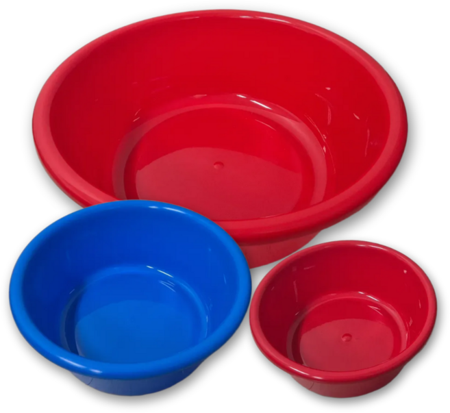 나코 플라스틱 다라이 세숫대야 대형 김장용 고무다라 목욕 대야, 1개, 1호 빨간색