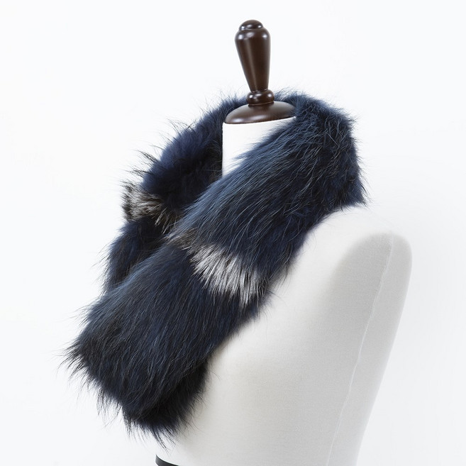 우리모피 양면 라쿤 머플러 목도리 모피 퍼 FUR