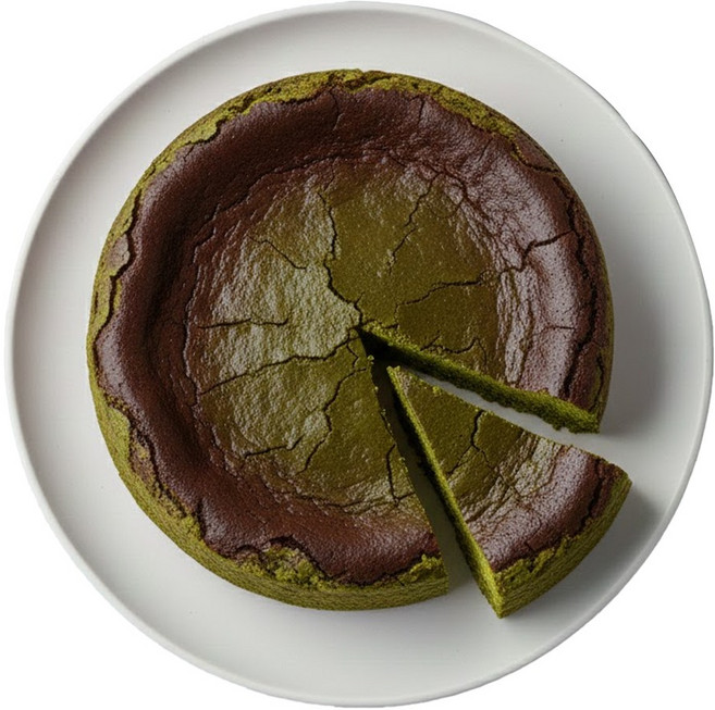 [바스크전문] 모어레스 케이크 말차 바스크 치즈케이크 냉동 케잌 치즈케익 생일 케익 간식, 1개, 600g