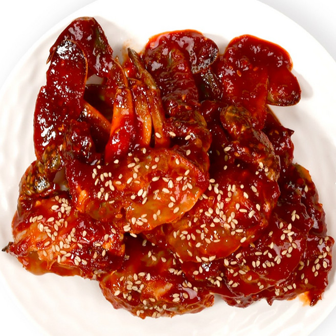 [국내산 연평도 꽃게 100%] 밥도둑을 입에 쏘옥 위대한 한입양념게장/한입간장게장, 2.위대한 한입 양념게장, 1kg, 1개