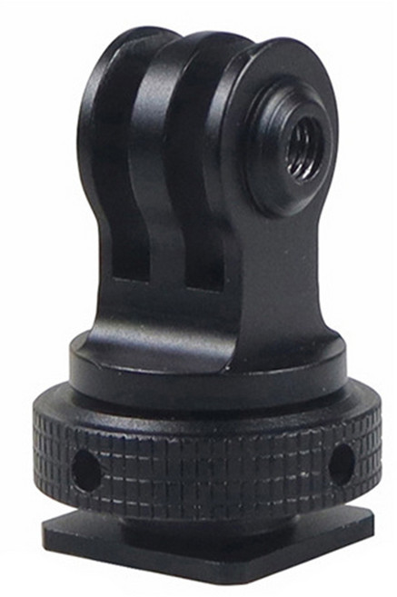 고프로 액션캠 마운트 콜드슈 브라켓 360 회전 어댑터 알루미늄 메탈 핫슈 연결 1/4 3/8 나사 인스타360 오즈모 포켓 액션, AC-A113, 1개