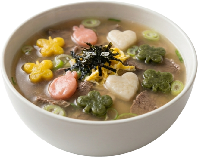 [국내산] 무첨가 천연재료 무색소 4색 떡국떡, 500g, 1개