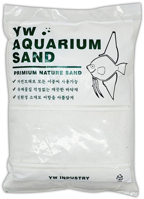 미미네스톤 아레나 화이트샌드 슈가 2kg (어항바닥재), 단품, 1개