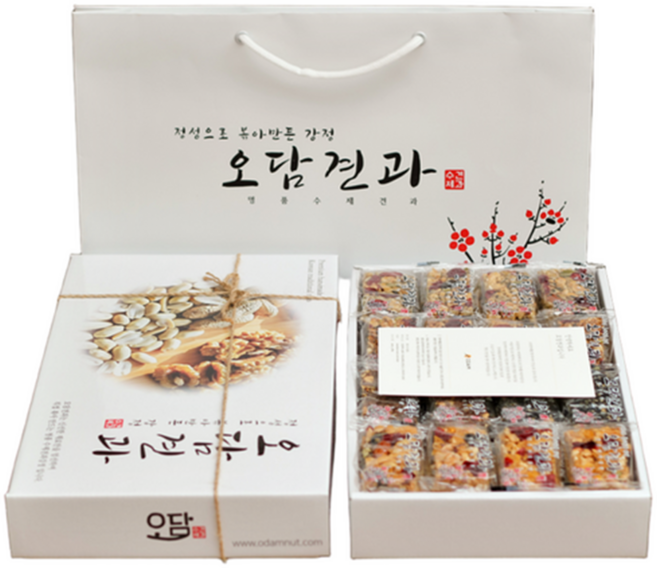 오담견과 견과류강정선물세트 혼합3종, 48개